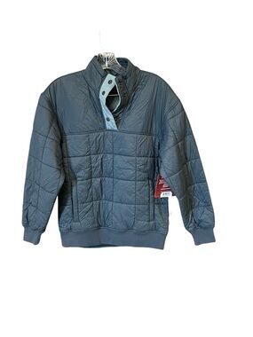 Badlands Women’s Puffy Shirt Pullover Jacket S Slate Blue Insulated NWT